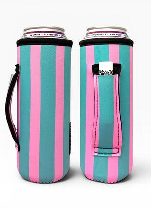 Cotton Candy Stripes 16-24oz Soda & Water Bottle / Tallboy Can Handler™