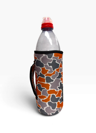 Burnt Texas Camo 16-24oz Soda & Water Bottle / Tallboy Can Handler™