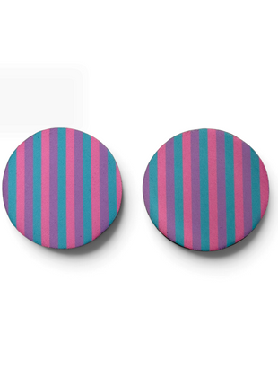 Sugar Stripes Neoprene Car Coasters