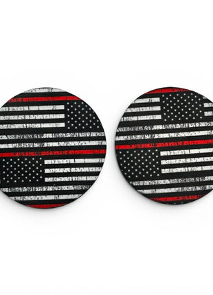 Red Line Neoprene Car Coasters