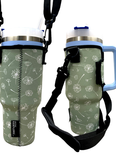 Dandelion 40oz Tumbler With Handle Sleeve