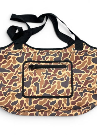 Old school Camo Neoprene Tote - Drink Handlers