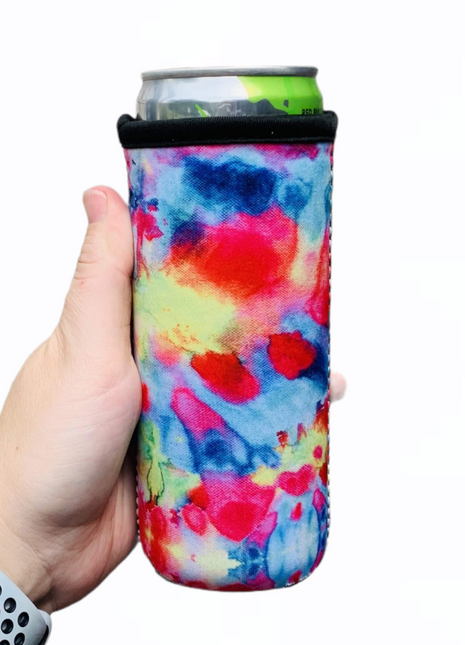 Tie Dye 12oz Slim Can Cooler