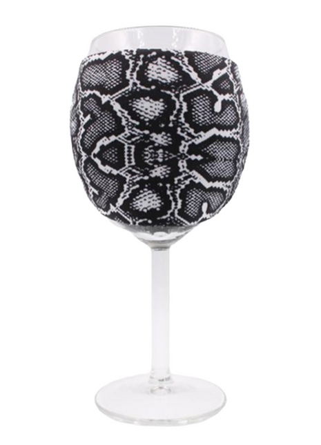 Snakeskin Wine Glass Sleeve