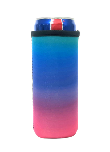 Pink Ombre 12oz Slim Can Cooler