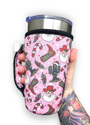 Cowboy Santa 20oz Large Coffee / Tea / Tumbler Handler™