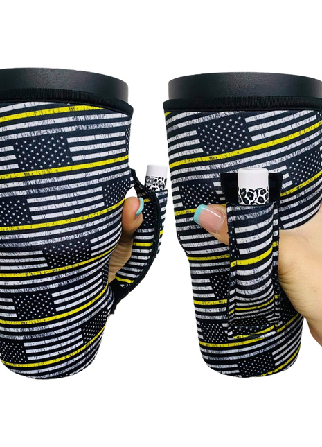 Yellow Line Dispatcher 30-40oz Tumbler Handler™