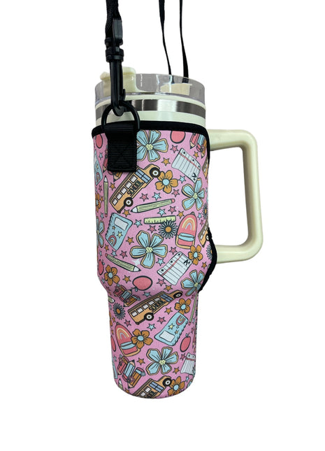 Teacher Back To School 40oz Tumbler With Handle Sleeve