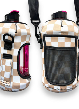 Tan Checkerboard 1/2 Gallon Jug Carrying Handler™