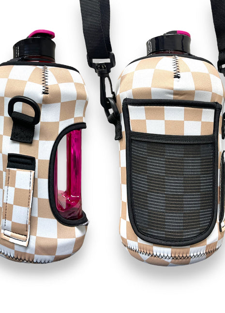 Tan Checkerboard 1/2 Gallon Jug Carrying Handler™