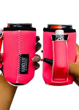Neon Pink 12oz Stubby Can Handler™