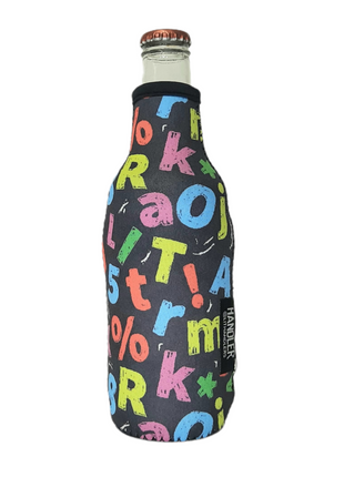 Chalkboard Letters 12oz Bottleneck Sleeve