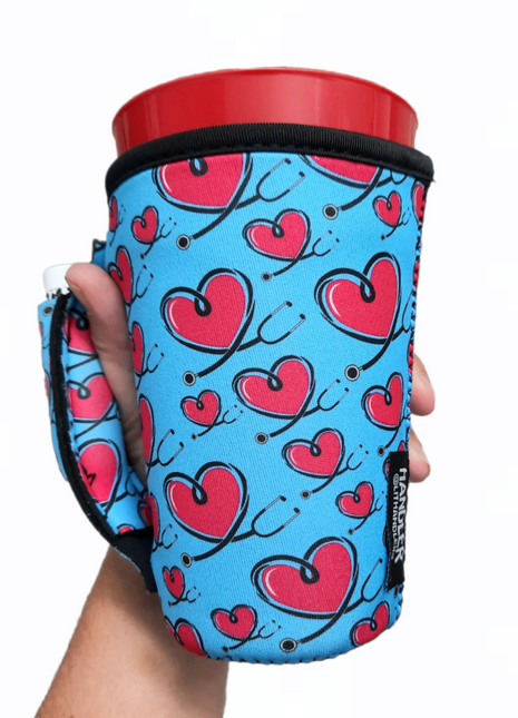 Love A Nurse 16oz PINT Glass / Medium Fountain Drinks and Tumbler Handlers™