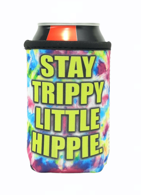 Stay Trippy Little Hippie 12oz Regular Can Cooler