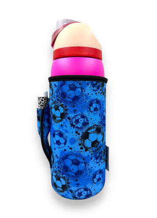 Blue Soccer 30oz Tumbler Handler™ - Drink Handlers