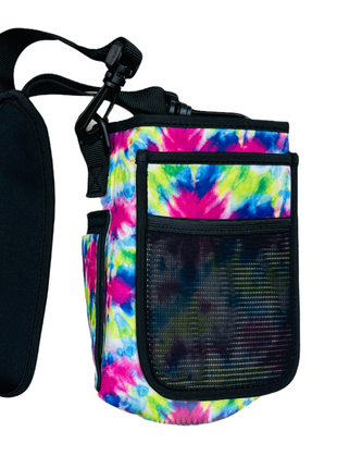 Purple Tie Dye 30-40oz Tumbler Handler™  With Carrying Strap