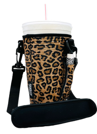 Leopard 30-40oz Tumbler Handler™  With Carrying Strap
