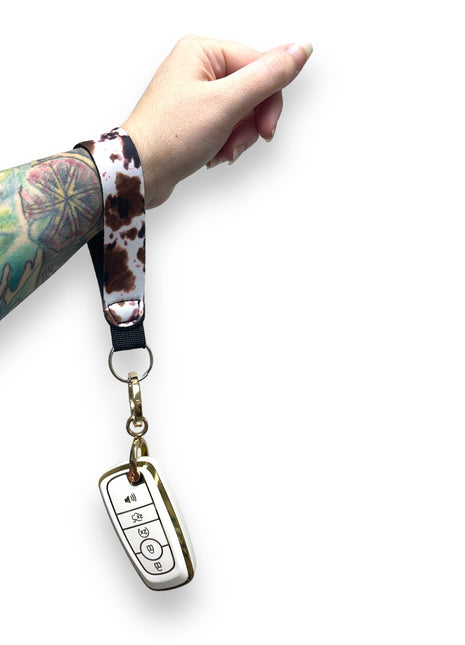 Cow Tippin Wristlet Keychain