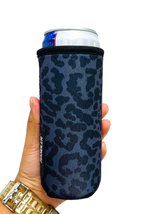 Black Leopard 12-16oz Slim Can Handler™