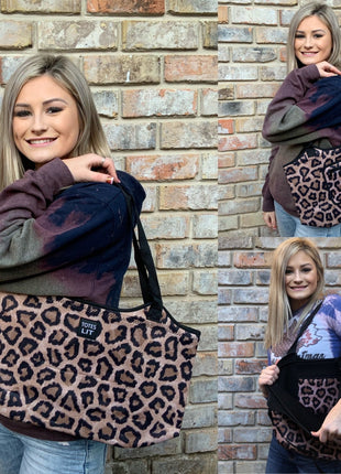 Leopard Neoprene Tote