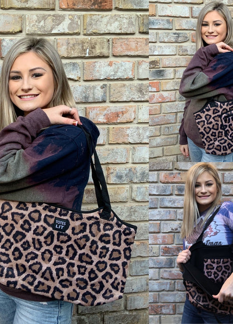 Leopard Neoprene Tote