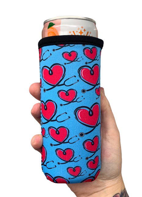 Love A Nurse 12oz Slim Can Cooler