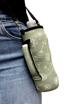 16oz Water Bottle Handler  W/ Carrying Strap