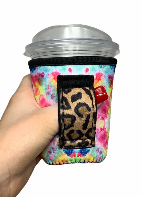 Tie Dye w/ Leopard 12oz Small/Tall Coffee Handler™