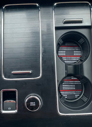 Red Line Neoprene Car Coasters