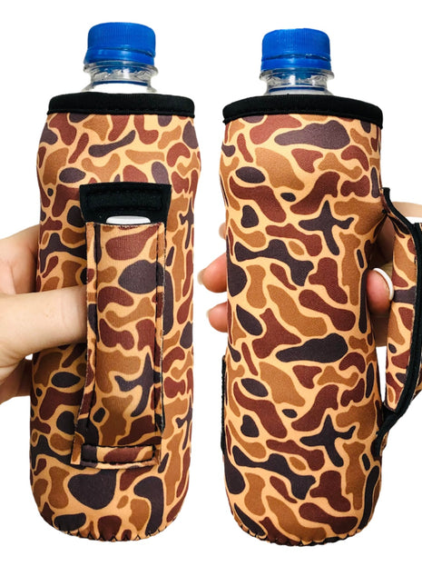 Old School Camo 16-24oz Soda & Water Bottle / Tallboy Can Handler™