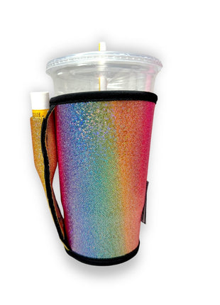 Iridescent Rainbow Large / XL Bottomless Handler™ - Drink Handlers